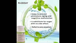 STEVIA TABLETS  BENEFITS  NATURAL SUGAR FREE  BENEFITS  TABLETS  ONLINE SHOPPING  RAZODAY [upl. by Libbna]