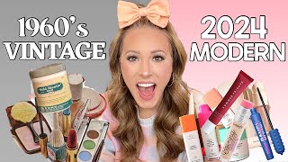 VINTAGE VS MODERN DAY MAKEUP amp SKINCARE HAUL 💄✨🧴 [upl. by Powe]