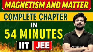 MAGNETISM AND MATTER in 54 Minutes  Complete Chapter for JEE MAINADVANCED [upl. by Aicenav]