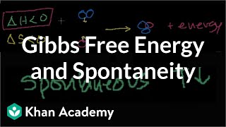 Gibbs free energy and spontaneity  Chemistry  Khan Academy [upl. by Gough]