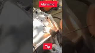 Soldando con tig de aluminio 👨🏻‍🏭😎🔥 [upl. by Breena]