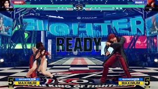 The King Of Fighters XV  Mai Shiranui vs Iori Yagami KOF15 Hard AI Versus Mode KOFXV [upl. by Aniahs]