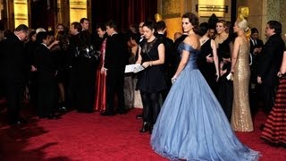 Top 10 Oscars 2012 Red Carpet Looks [upl. by Dorris]