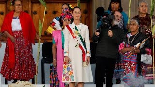 Claudia Sheinbaum sworn in as Mexicos 1st female president Its time for women [upl. by Melamie]