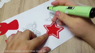 Christmas Decorations 3D PEN [upl. by Adelind]