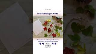 Leaf Rubbings are just one of 180 educational craft activities in my preschool curriculum bundle [upl. by Naujak]