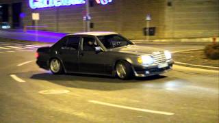 W124 BRABUS AB4 drift roundabout [upl. by Glori]