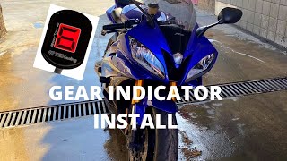 Installing PZ RACING Gear Indicator on Yamaha R6 062016  Ebay Gear Indicator [upl. by Remy]