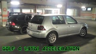 Golf 4 19 TDI 74kw Acceleration [upl. by Yengac]