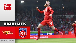 Beste Scores In Berlin  Union Berlin  1 FC Heidenheim 22  Highlights  Matchday 23 – BuLi 2324 [upl. by Siraf]