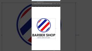 Cómo hacer un logo Minimalista en Adobe Illustrator  Barber Shop [upl. by Ribaj]