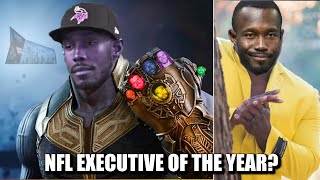 Vikings GM Kwesi AdofoMensah is 100 the 2024 NFL Executive of The Year [upl. by Adamo]