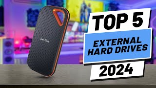 Top 5 BEST External Hard Drives In 2024 [upl. by Naasah]