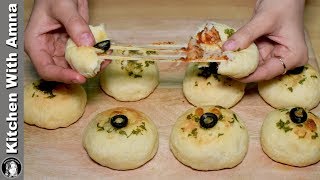 Pizza Bombs Without Oven in Fry Pan  Kids Lunch Box Recipe  Kitchen With Amna [upl. by O'Meara940]