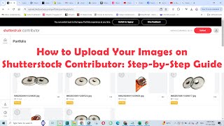 How to Upload Your Images on Shutterstock Contributor Step by Step Guide [upl. by Anola833]