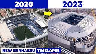 New Bernabeu Timelapse Construction 20202023 [upl. by Saidnac]