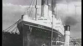 Real footage of RMS Olympic heading to the breakers yard [upl. by Portia]