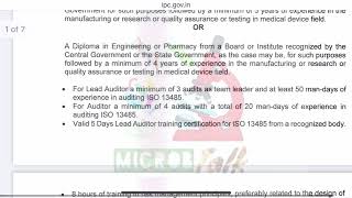 Indian Pharmacopoeia commission requirement  lead auditor  Technical expert  Auditor [upl. by Salahi353]