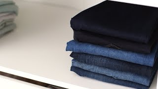 How to Fold Jeans  Martha Stewarts Best Clothes Folding Hacks [upl. by Assele866]