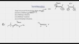 How To Draw Structural Formulas For Alkenes Organic Chemistry Made Easy [upl. by Mcnully]