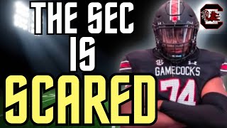 Josiah Thompson Is A MONSTER  5⭐️ South Carolina Gamecocks Offensive Tackle Recruit  Highlights [upl. by Aniratak236]