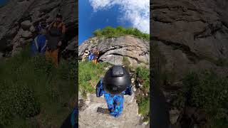 Beautiful base jump in Lauterbrunnen [upl. by Annoyek985]