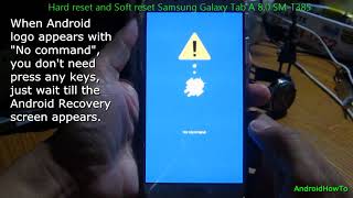 Samsung Galaxy Tab A 8 0 SMT385 Hard reset [upl. by Meaghan]