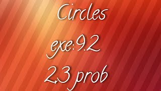 APTS 10th maths Tangents and Secants to a circle  exe 92  23 prob [upl. by Aeneus828]