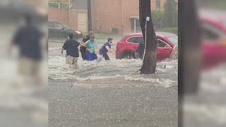 Flooding impacts drivers across San Antonio after heavy rain [upl. by Stronski]