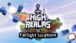 Farlight Crystal Locations  Roblox HighRealms [upl. by Yborian]