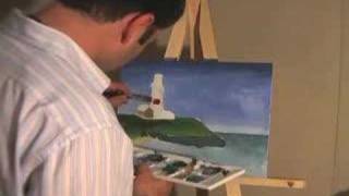 Montauk Point Lighthouse painting [upl. by Trainor]