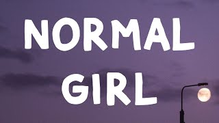 SZA  Normal Girl Lyrics [upl. by Nayrb]