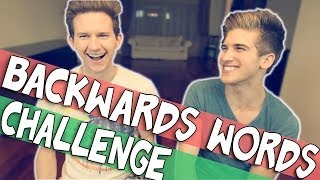 BACKWORDS CHALLENGE W JOEY GRACEFFA [upl. by Akahs]