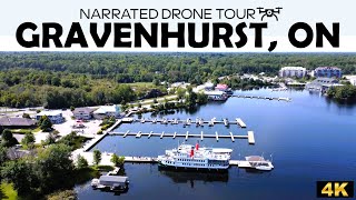 Gravenhurst Ontario from Above 🌲🚁 Stunning 4K Drone Tour 🚤  DJI Mini 2 Adventure [upl. by Anerb]