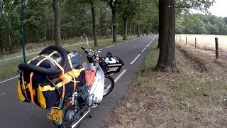 Part 1 Netherlands Netherlands to Australia on a Honda C90 Cub Escape from the race [upl. by Niala76]