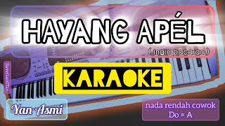 HAYANG APEL Karaoke nada pria DoA PopRockSunda  Yan Asmi [upl. by Fen]