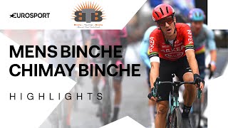 PERFECT SPRINT ⚡️  Mens Elite 2024 Binche Chimay Binche Race Highlights  Eurosport Cycling [upl. by Glimp]