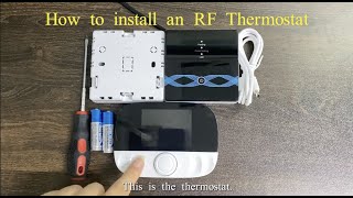 How to install an RF wireless thermostat 17 [upl. by Ima]