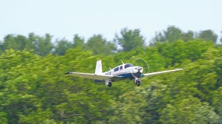 Mooney M20J Takeoff 4K Video [upl. by Eiram]