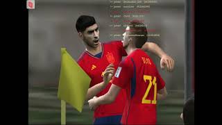 PES 6 Parche Qatar 2022  BrasilDestructionGeh vs EspañaSamMiyen10 [upl. by Gillman]