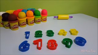 Learn Numbers With Playdoh  One Two Three Four Five Six Seven Eight Nine Zero [upl. by Drape]