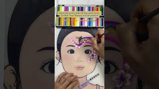 🌸Childrens face painting tutorialmakeup art painting [upl. by Hulen]