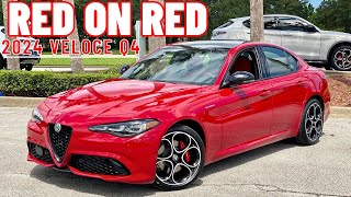 2024 Alfa Romeo Giulia Veloce Q4 With Red On Red Spec Is Fire [upl. by Eustacia519]