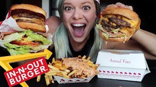 INNOUT Secret Menu Review  Mukbang for National Cheeseburger Day [upl. by Chemaram]