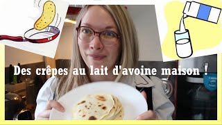 Je fais mon lait davoine maison avec la machine à lait de Lidl Parfait pour les crêpes [upl. by Yadsnil]