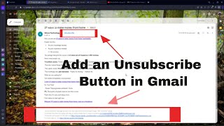 How to Add an Unsubscribe Button to Your Gmail Emails StepbyStep Guidequot [upl. by Neened]