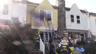 Working House Fire Sharon Hill with Responsce video [upl. by Prober]