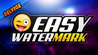 How To Make A WATERMARK Fast And EASY WIth Photoshop CCCS6 2017 [upl. by Strait540]