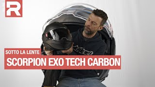 Scorpion EXO Tech Carbon  sotto la lente  come è fatto e come va il casco modulare in carbonio [upl. by Enenaj]