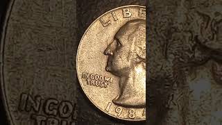 1984 error Quarter mint mark error [upl. by Acinor]